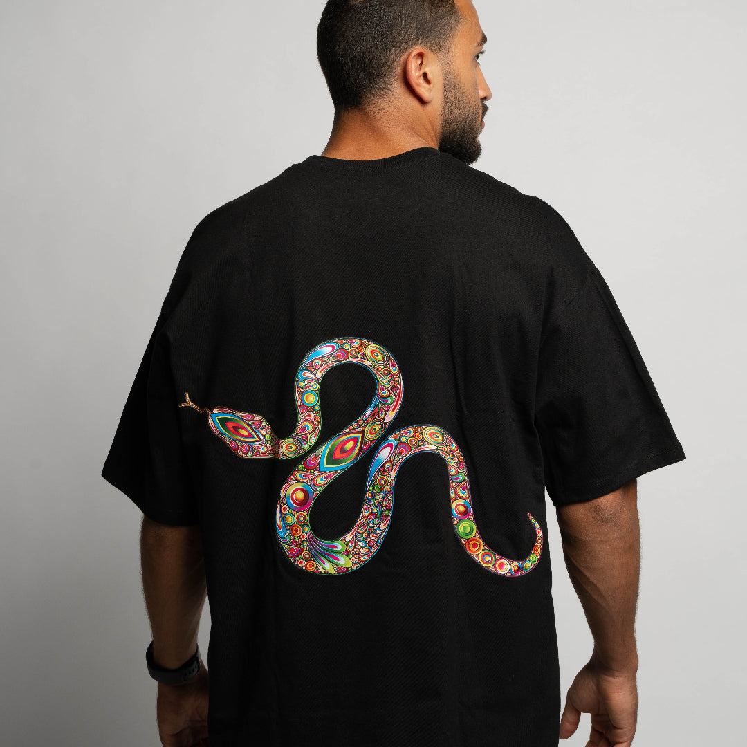 Snake over sized T-shirt – Blackedition