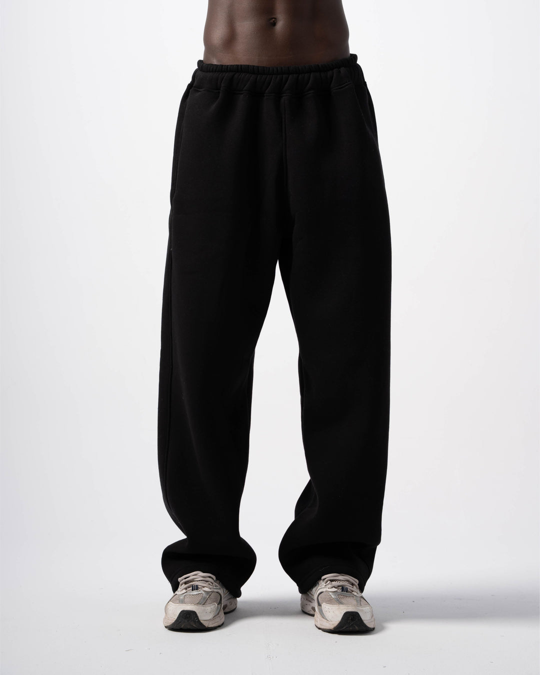 Winter Black Baggy Sweatpants