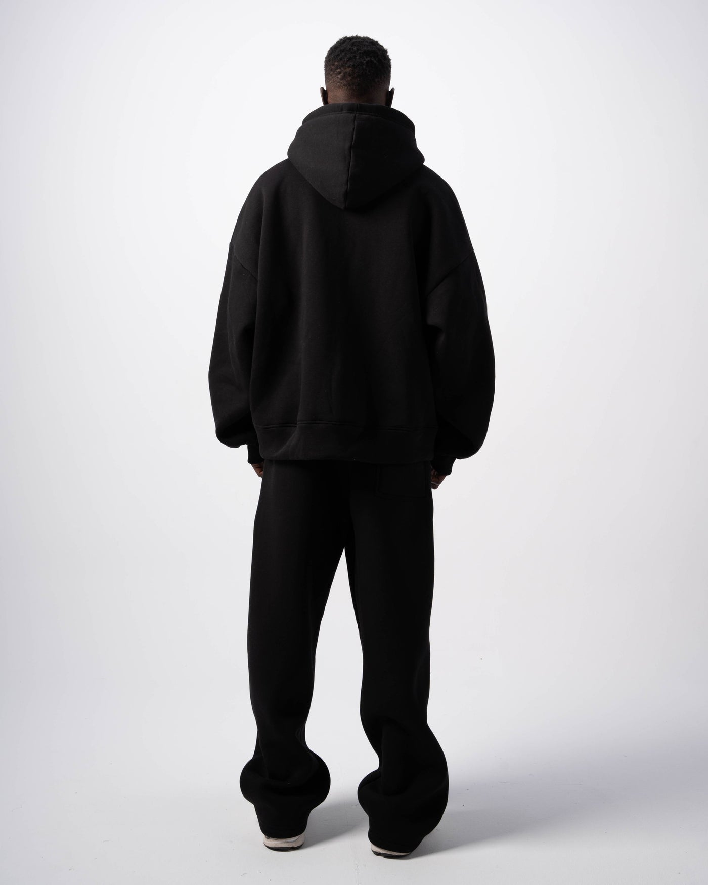 Basic Black Zip-Up Hoodie