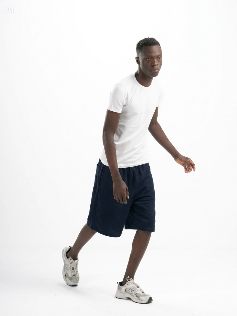 Navy Baggy Shorts