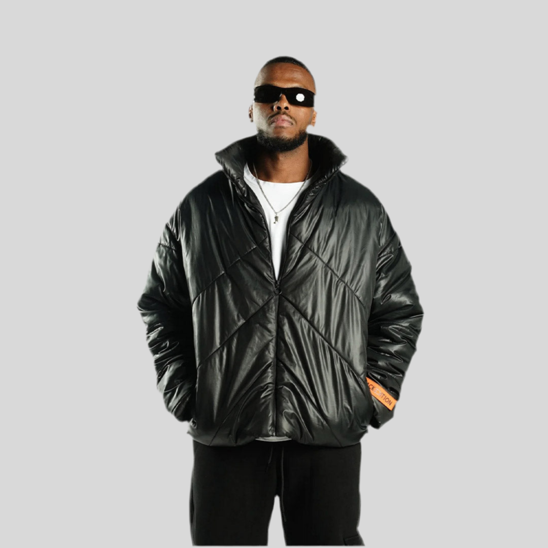 Unisex Black Puffer Jackets