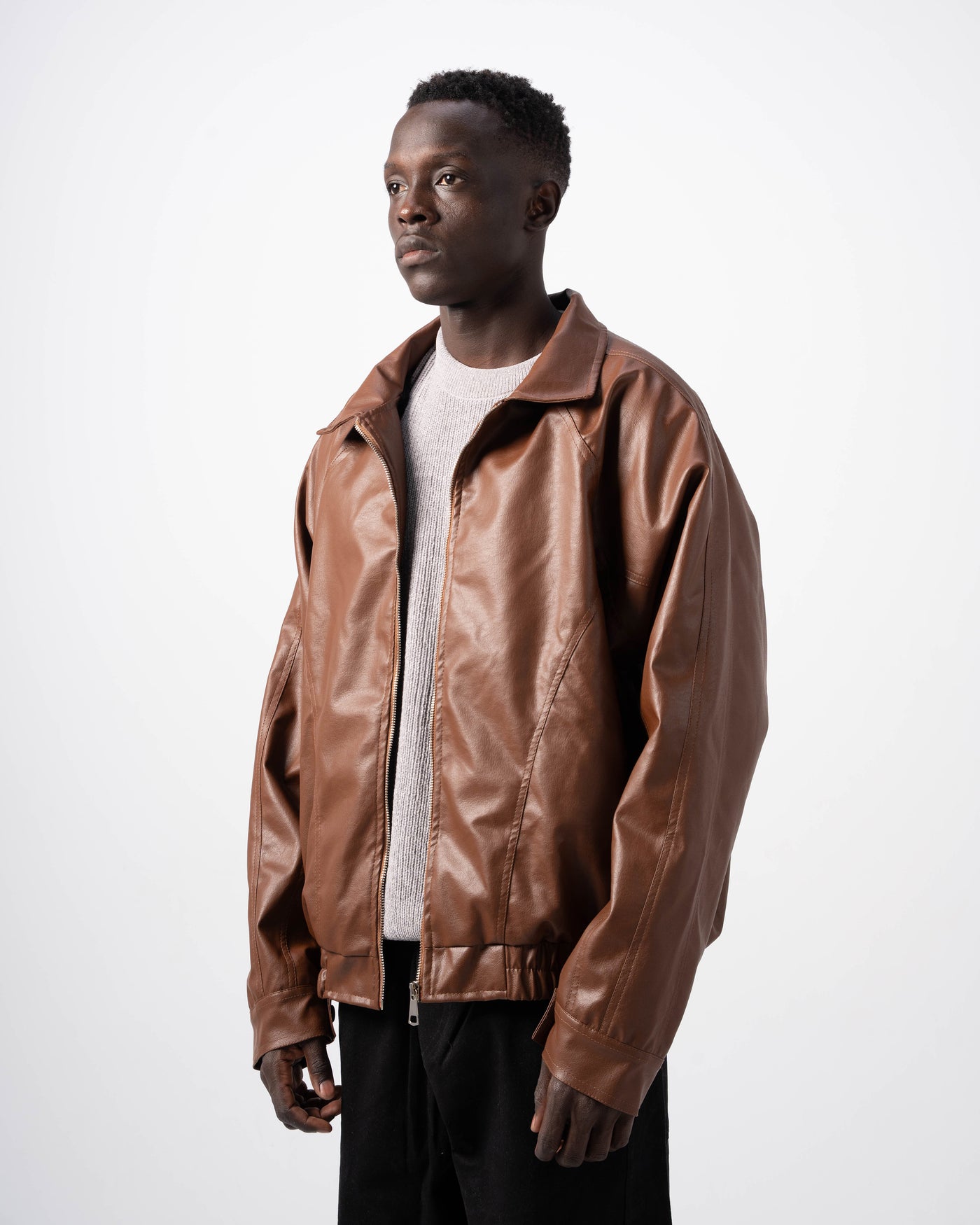 V5 Leather Jacket - Caramel