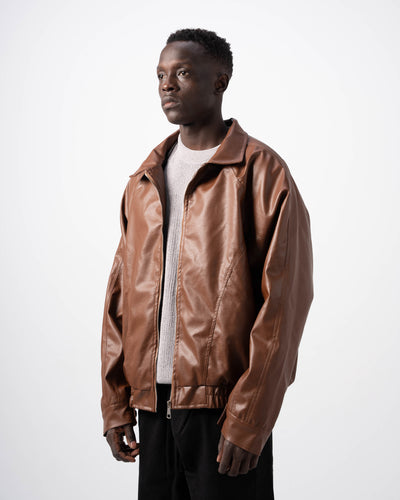 V5 Leather Jacket - Caramel