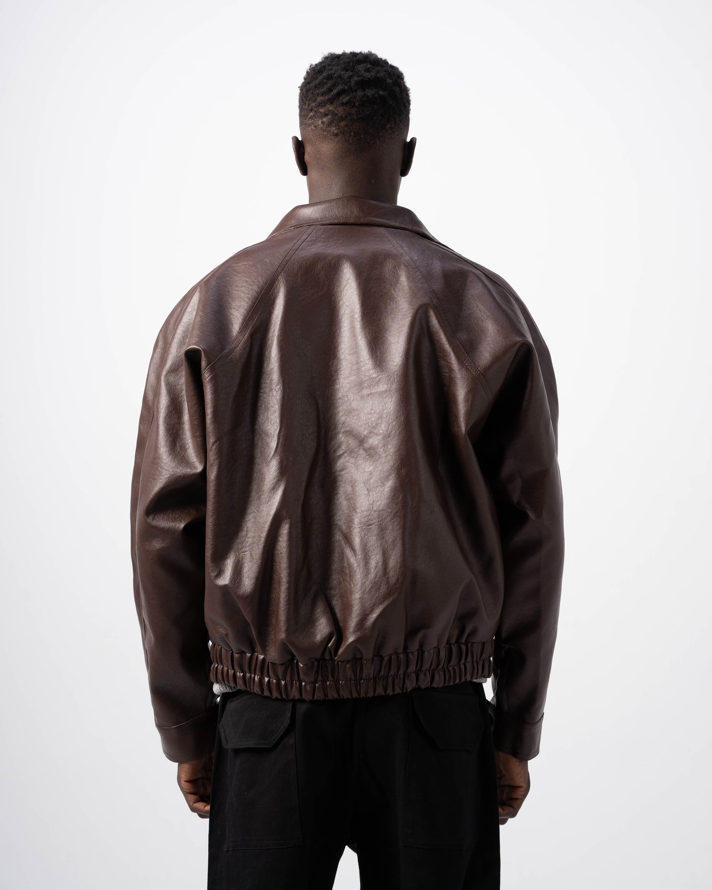 V5 Leather Jacket - Deep Brown