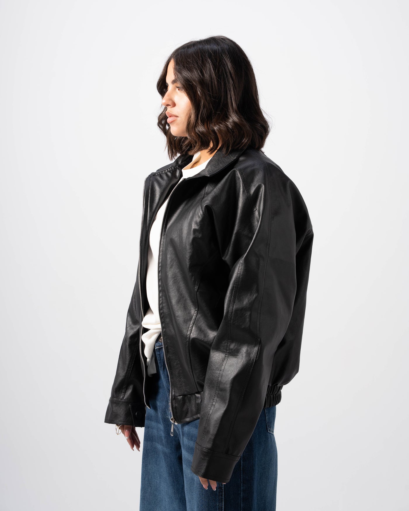 V5 Leather Jacket - Black