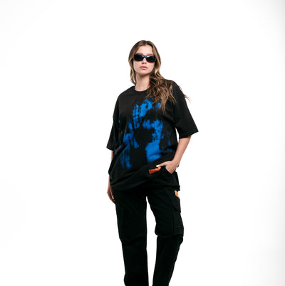 BLUE SHADOW OVERSIZED T-SHIRT