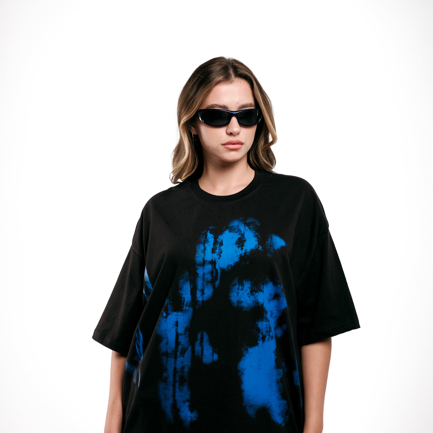 BLUE SHADOW OVERSIZED T-SHIRT