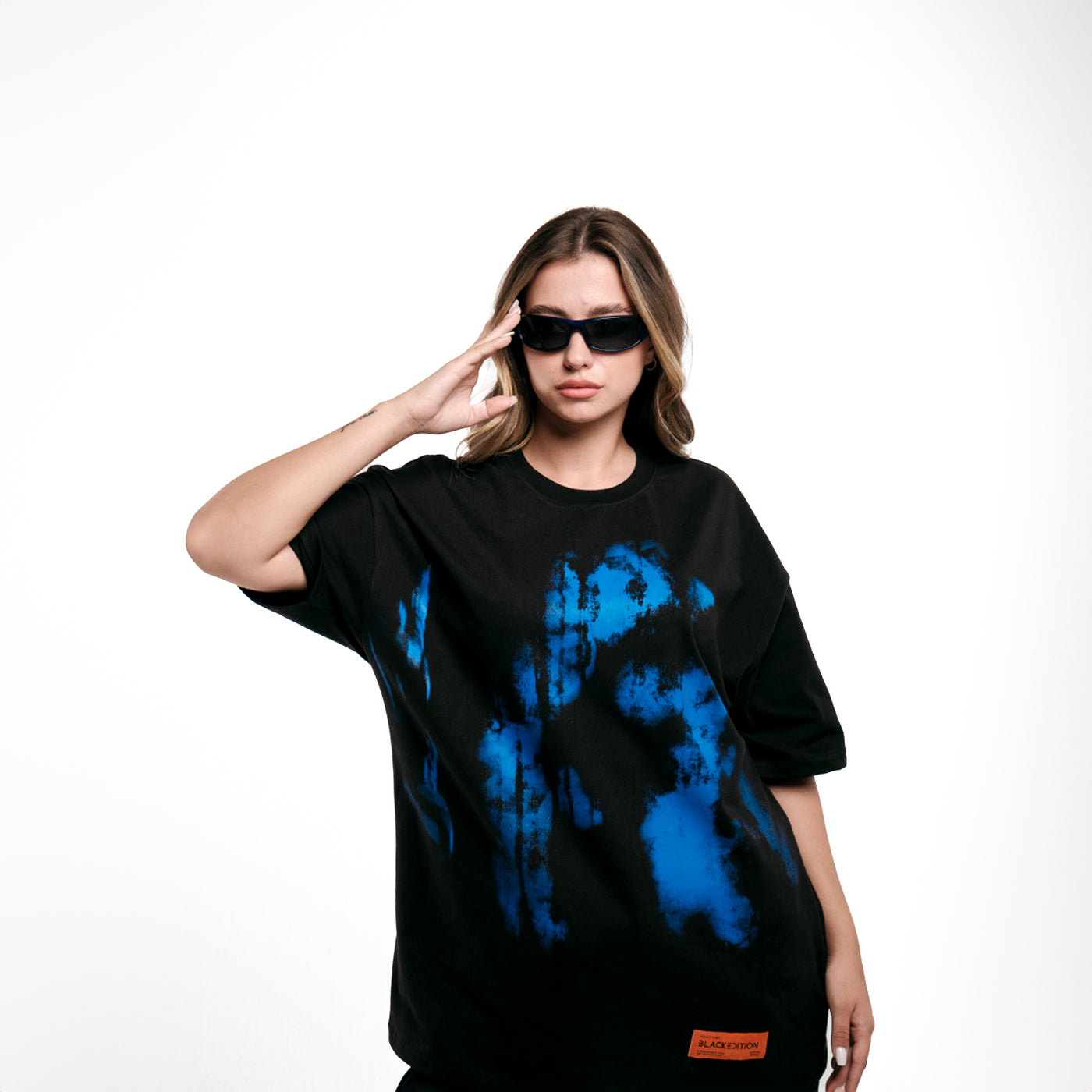 BLUE SHADOW OVERSIZED T-SHIRT