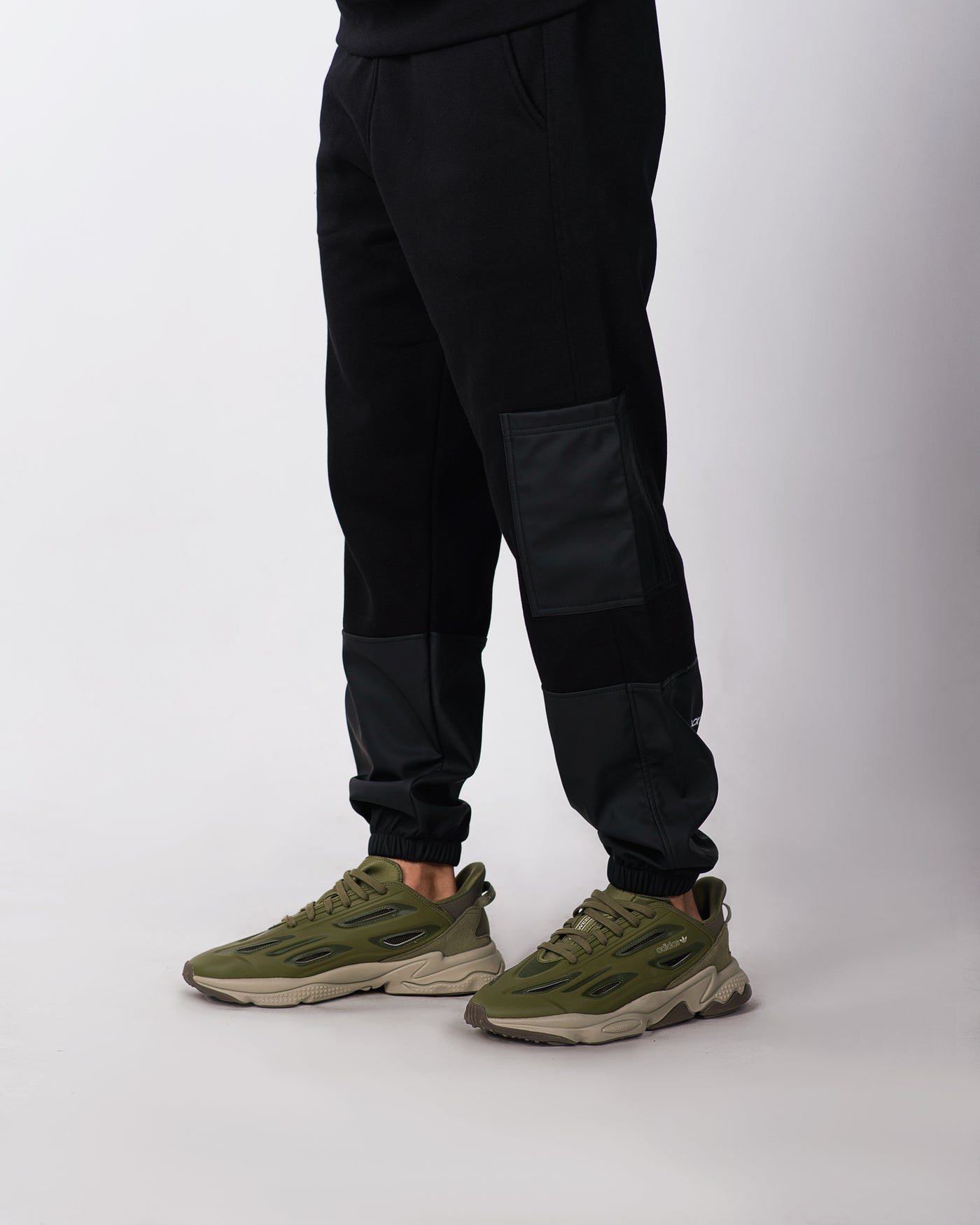 Unisex Leather Pocket Sweatpants