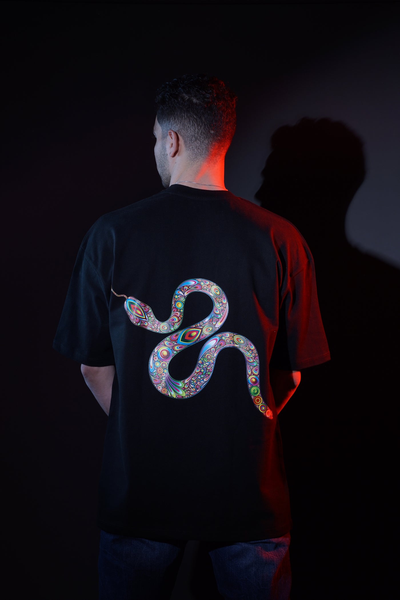 Snake over sized T-shirt – Blackedition